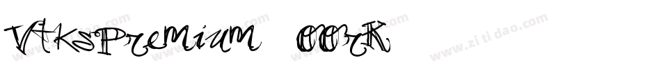 VtksPremium-2OOrK字体转换