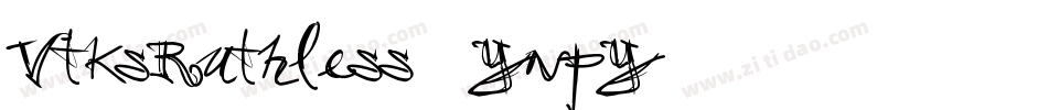 VtksRuthless-6YnpY字体转换