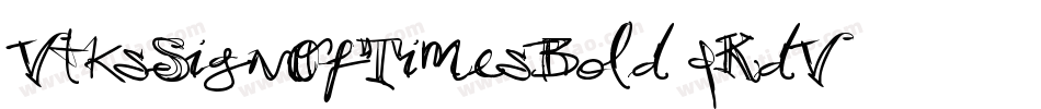 VtksSignOfTimesBold-qKdV字体转换