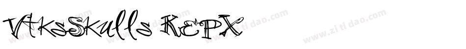 VtksSkulls-KEPX字体转换