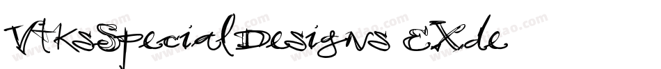 VtksSpecialDesigns-EXde字体转换