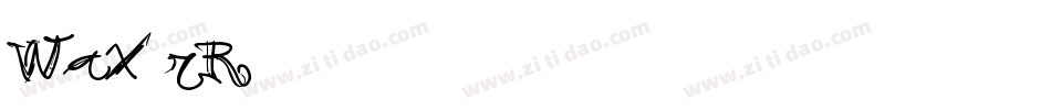 Wax-rR38字体转换