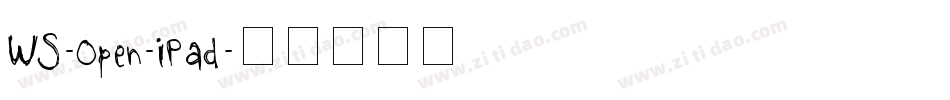 WS-Open-iPad字体转换