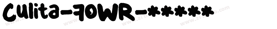 Culita-7oWR字体转换