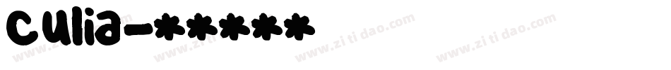 culia字体转换