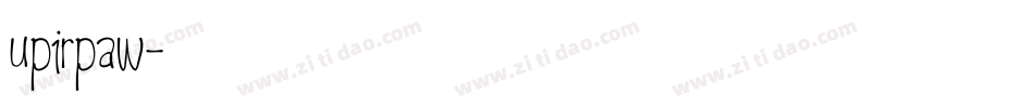 upirpaw字体转换