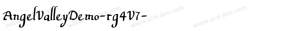 AngelValleyDemo-rg4V7字体转换