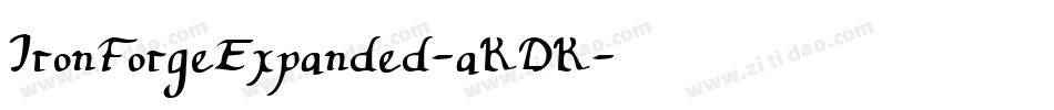 IronForgeExpanded-aKDK字体转换