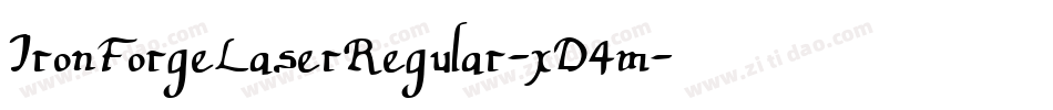IronForgeLaserRegular-xD4m字体转换