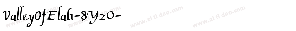 ValleyOfElah-8Yz0字体转换