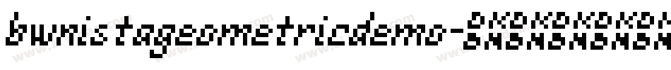 bwnistageometricdemo字体转换