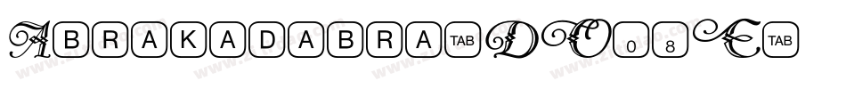 Abrakadabra-DO08E字体转换