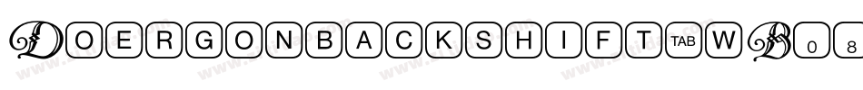 Doergonbackshift-wB08字体转换