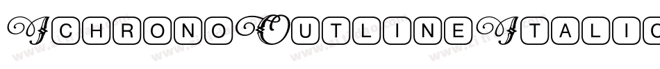 IchronoOutlineItalic-xe08字体转换