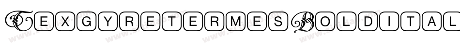 TexgyretermesBolditalic-3o08字体转换