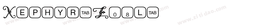 Xephyr-Z08l字体转换