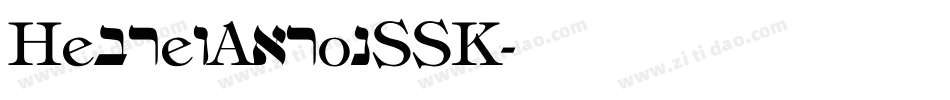 HebrewAaronSSK字体转换