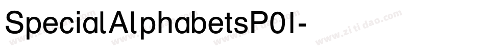 SpecialAlphabetsP01字体转换