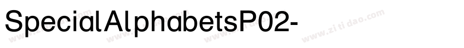 SpecialAlphabetsP02字体转换
