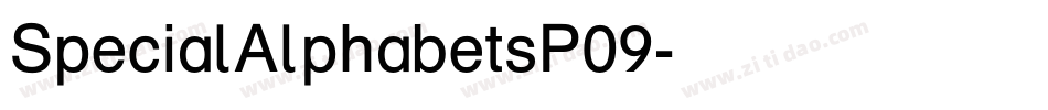 SpecialAlphabetsP09字体转换