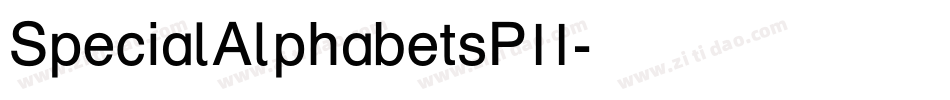 SpecialAlphabetsP11字体转换