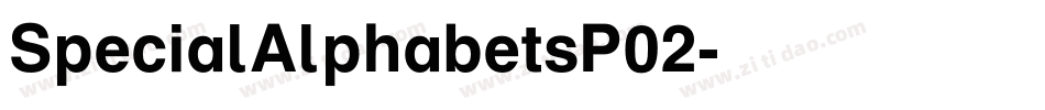 SpecialAlphabetsP02字体转换