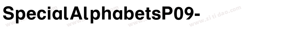 SpecialAlphabetsP09字体转换