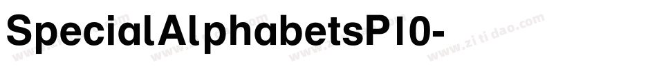 SpecialAlphabetsP10字体转换