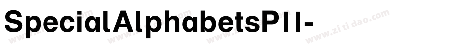 SpecialAlphabetsP11字体转换