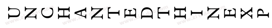 Aunchantedthinexpandedoblique-m11m字体转换