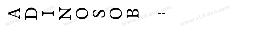 Kadinosob-DG11字体转换