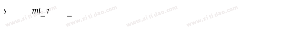 SpectrumMT-Italic字体转换