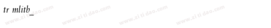 TRUMLITB字体转换