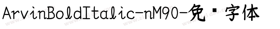 ArvinBoldItalic-nM90字体转换