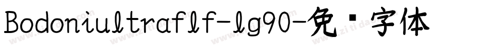 Bodoniultraflf-lg90字体转换