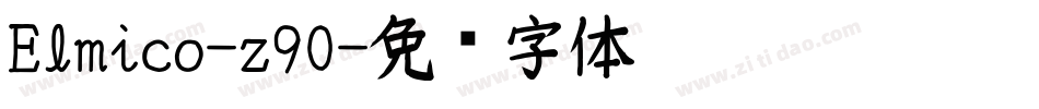 Elmico-z90字体转换