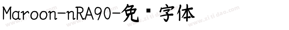 Maroon-nRA90字体转换