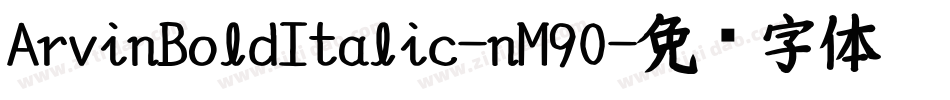 ArvinBoldItalic-nM90字体转换