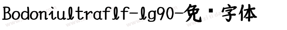 Bodoniultraflf-lg90字体转换