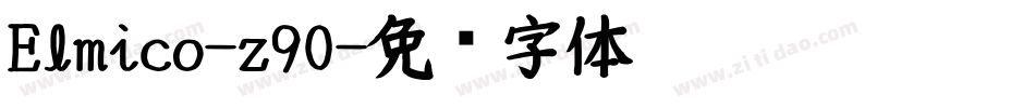 Elmico-z90字体转换