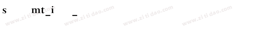 SpectrumMT-Italic字体转换