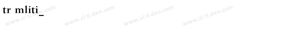 TRUMLITI字体转换
