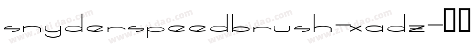 SnyderSpeedBrush-XADZ字体转换