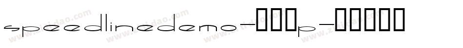 SpeedLineDemo-022P字体转换