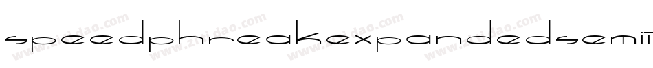SpeedPhreakExpandedSemiital-1Gj9g字体转换