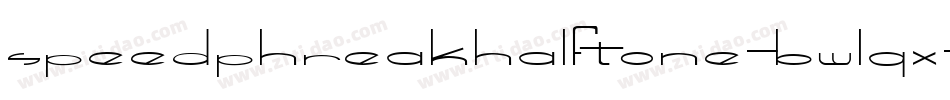 SpeedPhreakHalftone-BWLqx字体转换