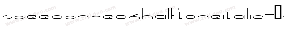 SpeedPhreakHalftoneItalic-8MOR0字体转换