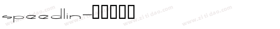 Speedlin字体转换