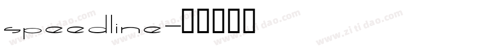 Speedline字体转换