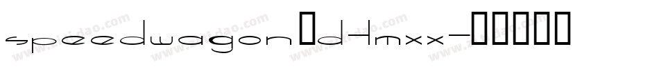 Speedwagon3D-lmxX字体转换